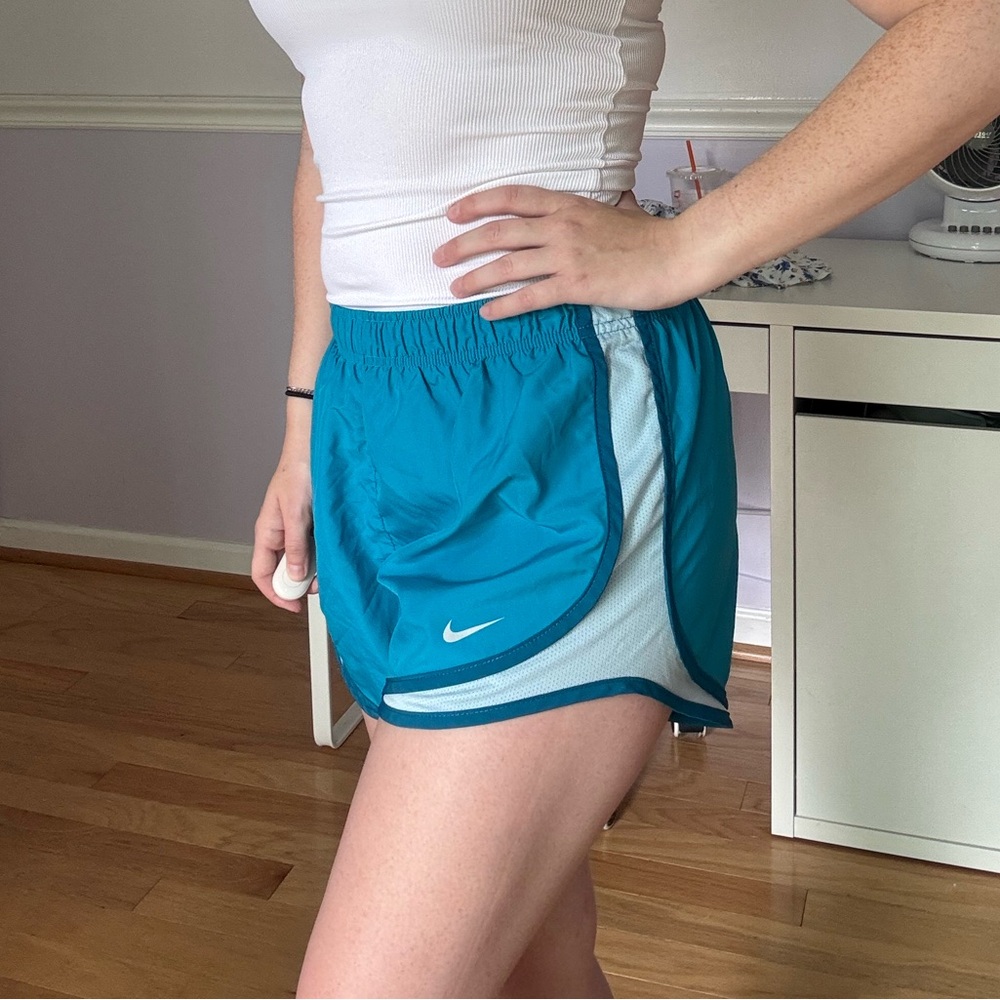 Nike Blue Athletic Shorts with Elastic Waistband